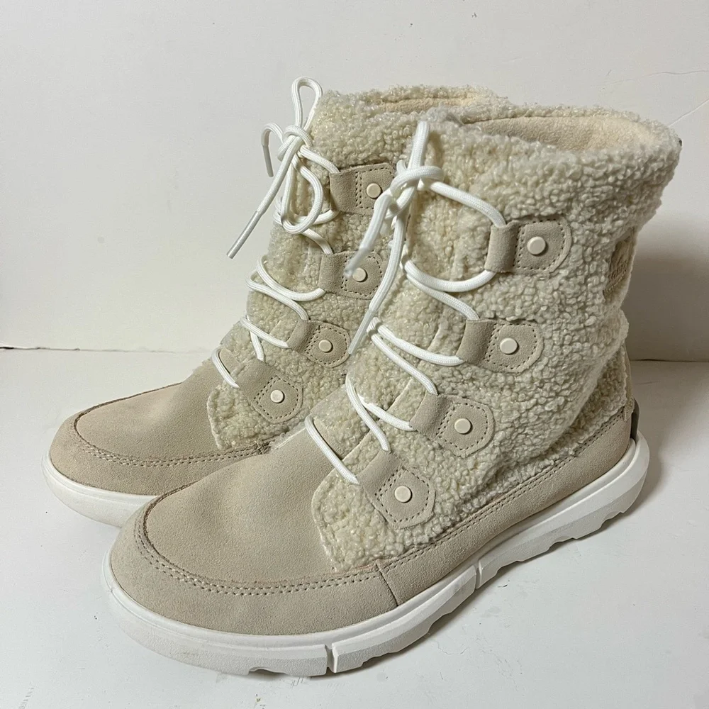 Sorel Explorer Next Joan Cozy Boot Beige Size 9
